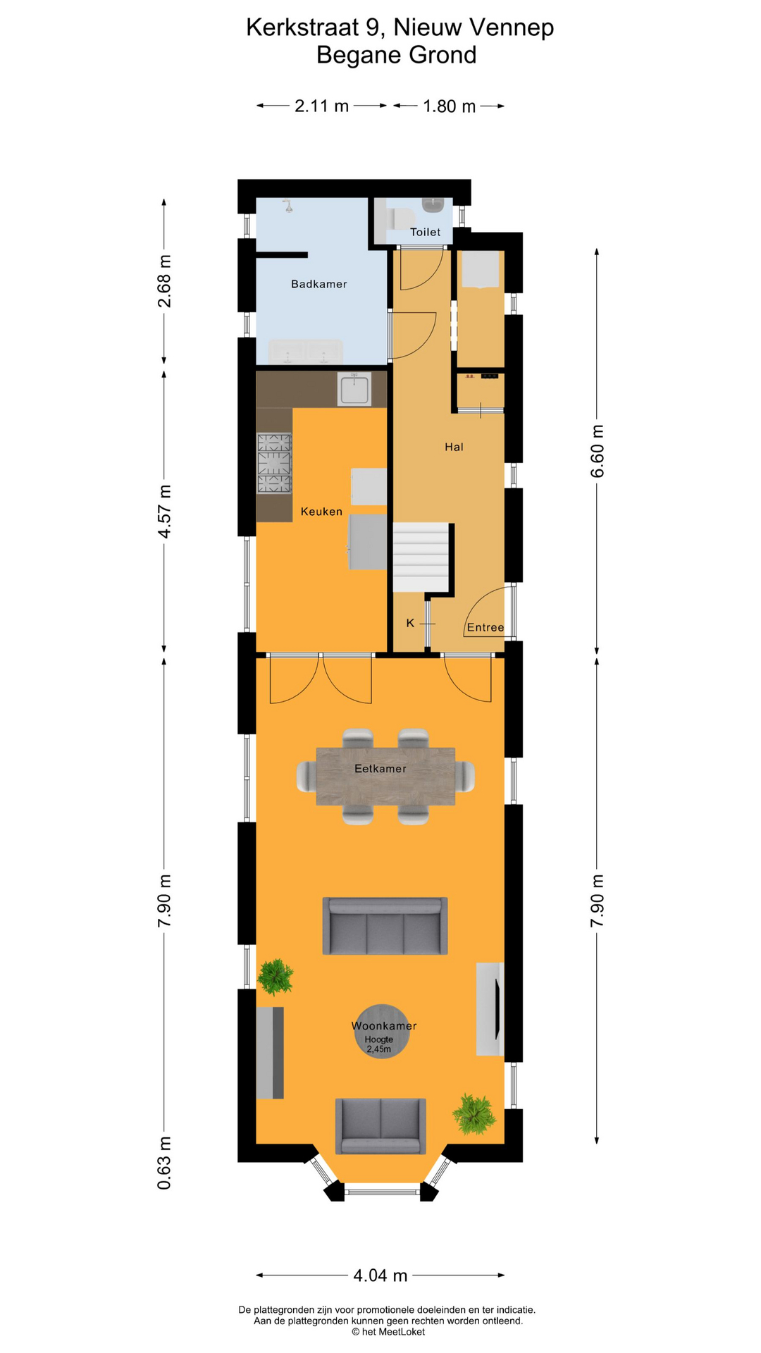 Kerkstraat 9 , 2153 BD Nieuw-vennep map